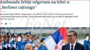 Ambasada reagovala na tekst